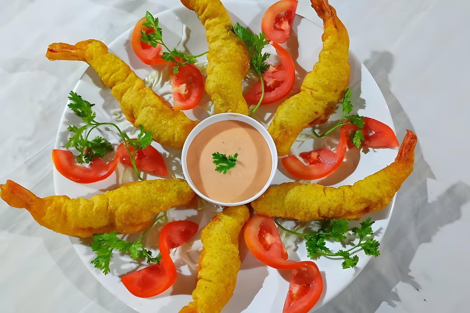 Goan prawns platter